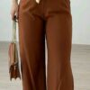 Pantalon Large marron